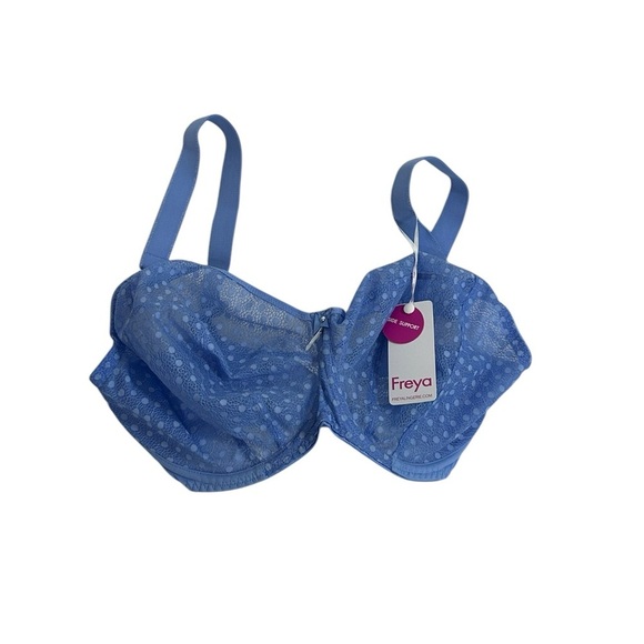 Freya Starlight Side Support Balcony Bra Blue Poseidon 28K NWT$60 - Picture 2 of 9